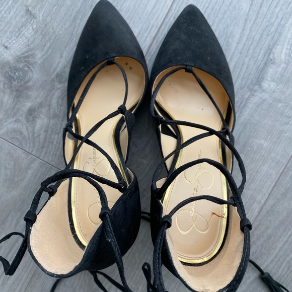 Jessica Simpson suede lace up pumps - Picture 2 of 7